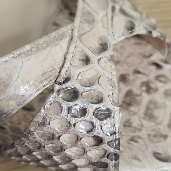 Alexandre Birman Women's Genuine Snake Skin Wedge Sandals Size 11 - Picture 11 of 11